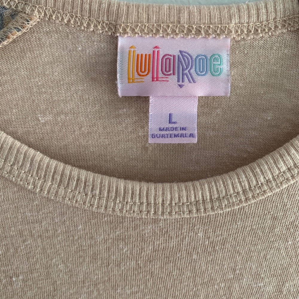 LuLaRoe Randy Top Cream Pattern - Picture 5 of 7